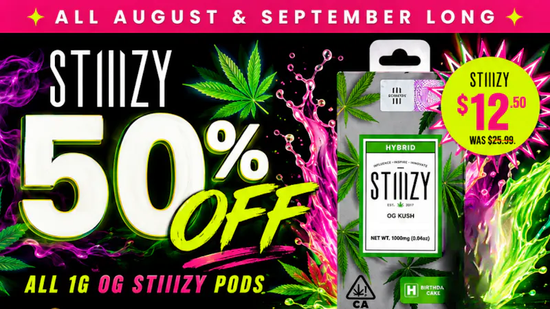 HiKei STIIIZY 1G OG TANKS — 50% OFF