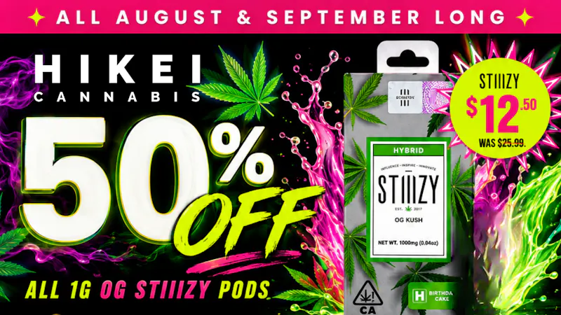 HiKei STIIIZY 1G OG PODS — 50% OFF