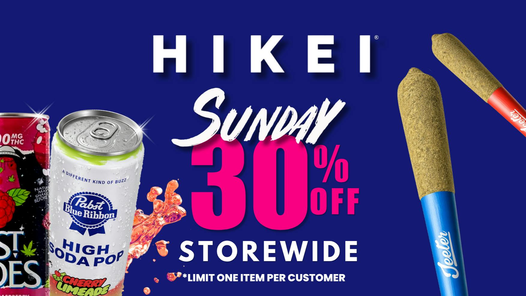 Hikei Cannabis Everyday Deals: Storewide Sundays