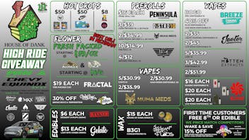 HOUSE OF DANK CENTER LINE REC 🚨FRESH PACKED OZ STARTING AT $59/OZ🚨