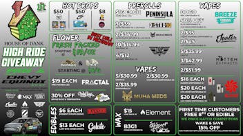 HOUSE OF DANK TRAVERSE CITY REC 🚨FRESH PACKED OZ STARTING AT $59/OZ🚨