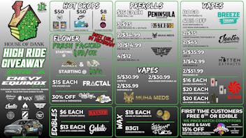 HOUSE OF DANK CENTER LINE REC 🚨FRESH PACKED OZ STARTING AT $59/OZ🚨