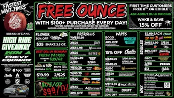 HOUSE OF DANK MONROE REC 🚨FREE OUNCE FIRST 300 CUSTOMERS W/ $100 PURCHASE