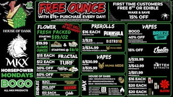 HOUSE OF DANK GARDEN CITY REC 🚨FREE OUNCE FIRST 300 CUSTOMERS W/ $75 PURCHASE