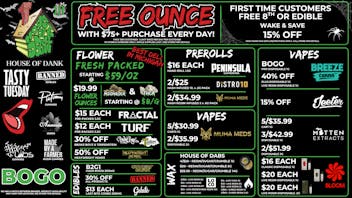 HOUSE OF DANK GARDEN CITY REC 🚨FREE OUNCE FIRST 300 CUSTOMERS W/ $75 PURCHASE