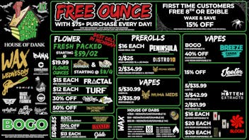 HOUSE OF DANK KALAMAZOO REC 🚨FREE OUNCE FIRST 300 CUSTOMERS W/ $75 PURCHASE