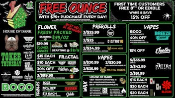 HOUSE OF DANK LANSING REC 🚨FREE OUNCE FIRST 300 CUSTOMER W/ $75 PURCHASE🚨