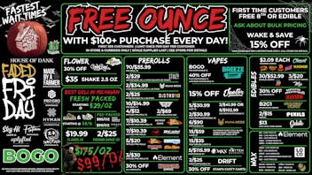 HOUSE OF DANK NEW BUFFALO REC 🚨FREE OUNCE FIRST 300 CUSTOMERS W/ $100 PURCHASE