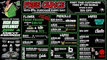 HOUSE OF DANK KALAMAZOO REC 🚨FREE OUNCE FIRST 300 CUSTOMERS W/ $75 PURCHASE