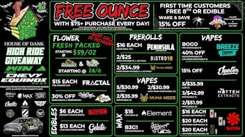 HOUSE OF DANK CENTER LINE REC 🚨FREE OUNCE FIRST 300 CUSTOMERS W/ $75 PURCHASE