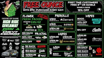 HOUSE OF DANK SAGINAW REC 🚨FREE OUNCE FIRST 300 CUSTOMERS W/ $75 PURCHASE