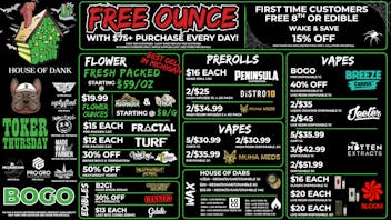 HOUSE OF DANK KALAMAZOO REC 🚨FREE OUNCE FIRST 300 CUSTOMERS W/ $75 PURCHASE