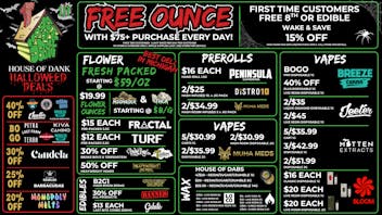 HOUSE OF DANK ANN ARBOR REC 🚨FREE OUNCE FIRST 300 CUSTOMERS W/ $75 PURCHASE