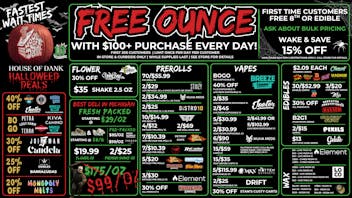 HOUSE OF DANK MONROE REC 🚨FREE OUNCE FIRST 300 CUSTOMERS W/ $100 PURCHASE