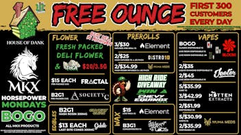 HOUSE OF DANK YPSILANTI REC 🚨FREE OUNCE FIRST 300 CUSTOMERS W/ $75 PURCHASE
