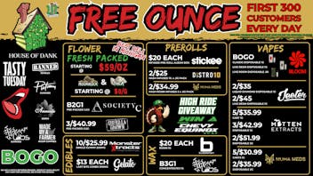 HOUSE OF DANK FORT ST REC 🚨FREE OUNCE FIRST 300 CUSTOMERS W/ $75 PURCHASE