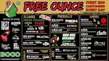 HOUSE OF DANK CENTER LINE REC 🚨FREE OUNCE FIRST 300 CUSTOMERS W/ $75 PURCHASE
