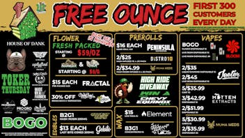 HOUSE OF DANK CENTER LINE REC 🚨FREE OUNCE FIRST 300 CUSTOMERS W/ $75 PURCHASE