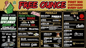 HOUSE OF DANK LAPEER REC 🚨FREE OUNCE FIRST 300 CUSTOMERS W/ $75 PURCHASE
