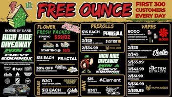 HOUSE OF DANK CENTER LINE REC 🚨FREE OUNCE FIRST 300 CUSTOMERS W/ $75 PURCHASE
