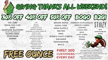 HOUSE OF DANK GRAND RAPIDS REC FREE OUNCE* + UP TO 50% OFF OR MORE SELECT BRANDS