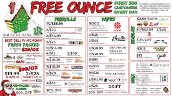 HOUSE OF DANK MONROE REC 🚨FREE OUNCE FIRST 300 CUSTOMERS W/ $100 PURCHASE