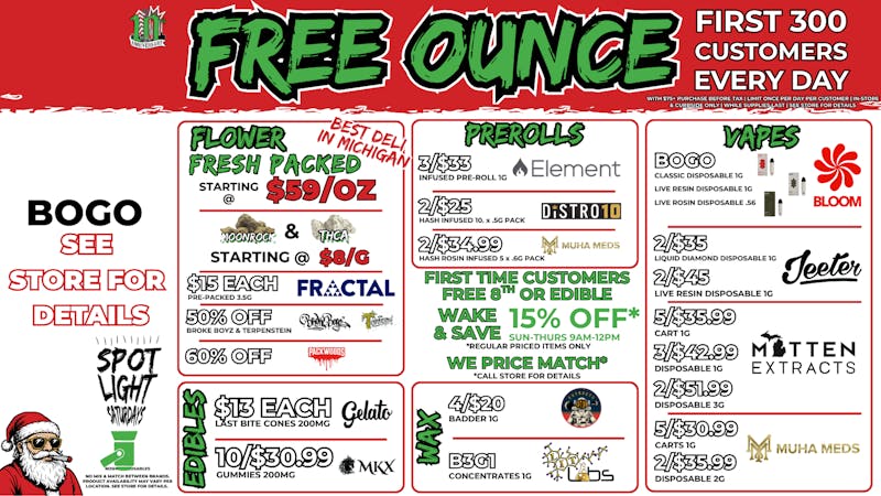 HOUSE OF DANK SAGINAW REC 🚨FREE OUNCE FIRST 300 CUSTOMERS W/ $75 PURCHASE