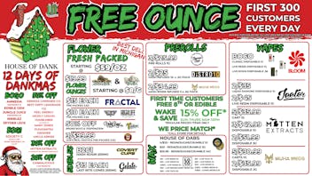 HOUSE OF DANK LANSING REC 🚨FREE OUNCE FIRST 300 CUSTOMER W/ $75 PURCHASE🚨