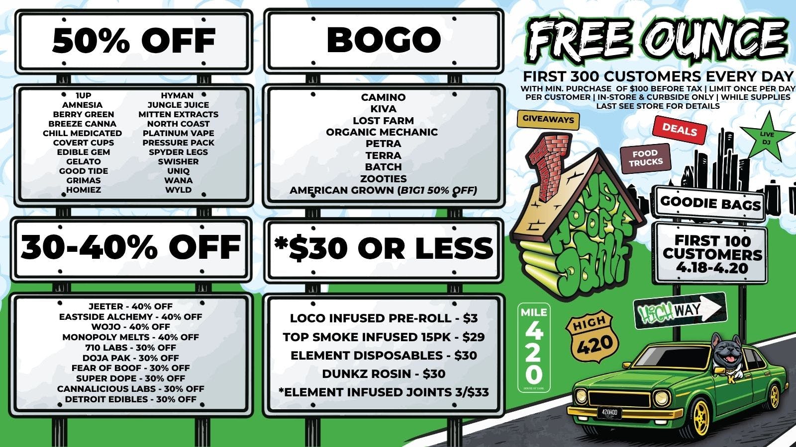 HOUSE OF DANK MONROE REC UP TO 50% OFF TOP BRANDS