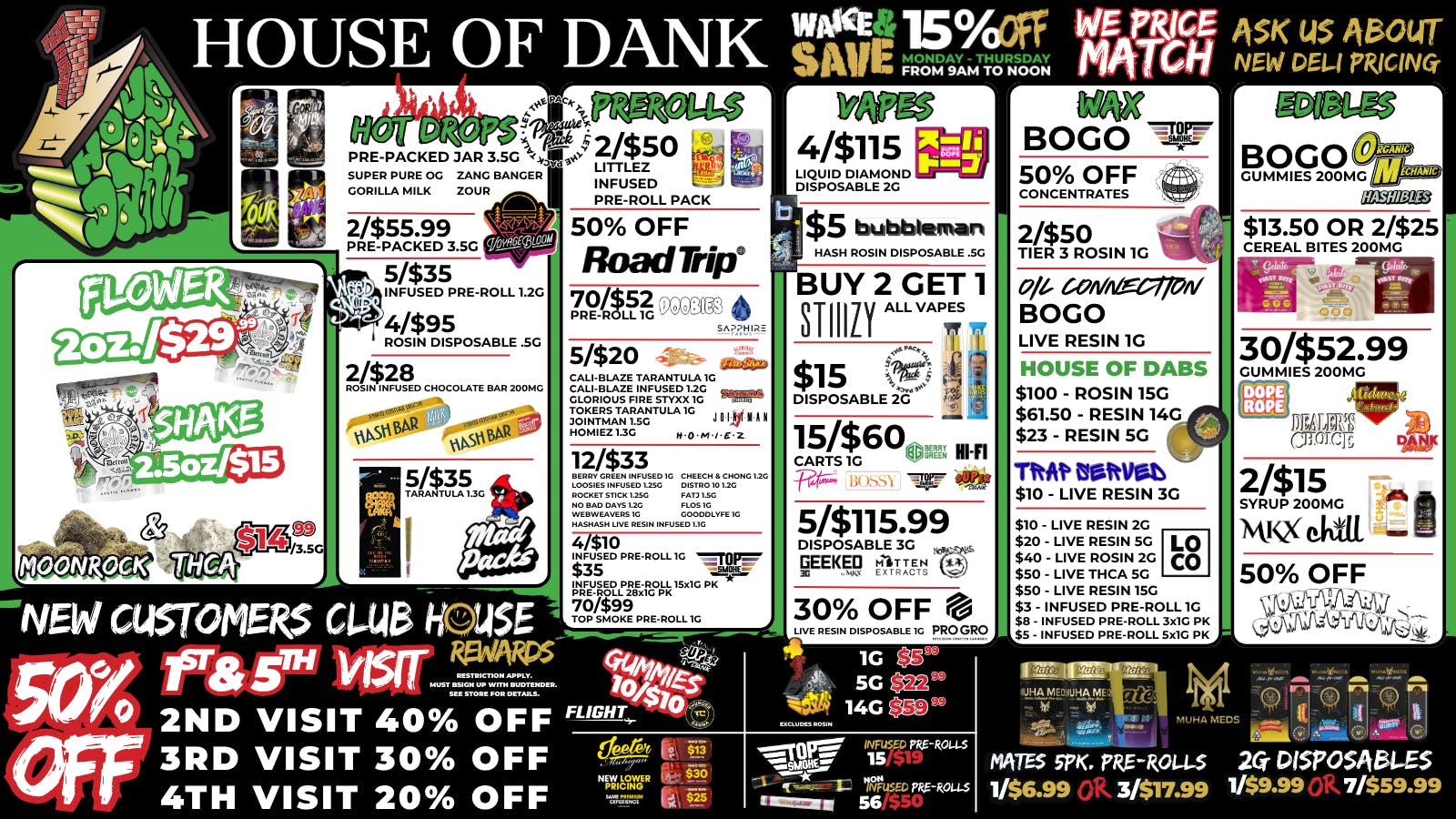 HOUSE OF DANK MONROE REC 🚨50% OFF NEW CUSTOMERS*🚨