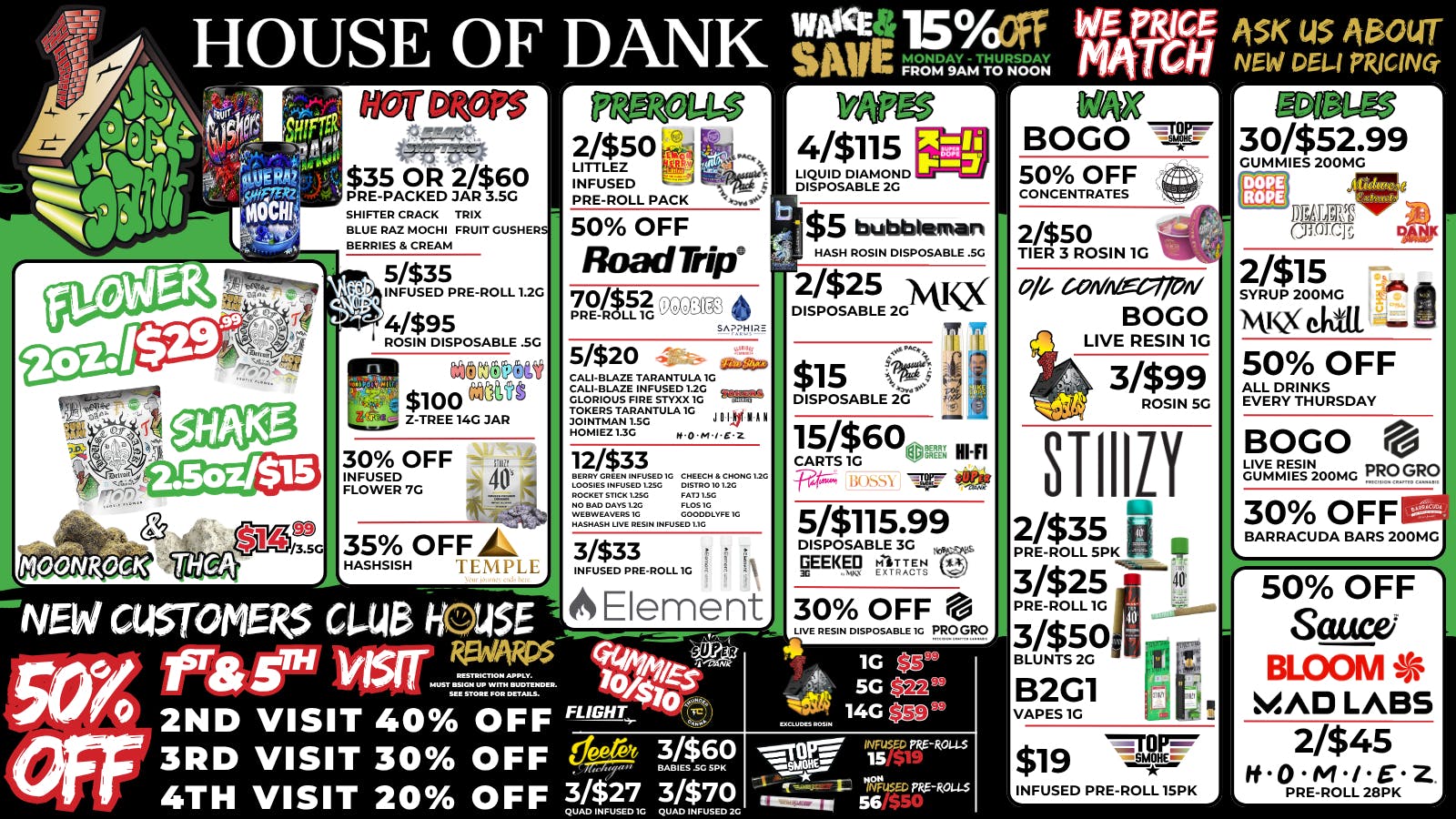 HOUSE OF DANK NEW BUFFALO REC 🚨50% OFF NEW CUSTOMERS*🚨