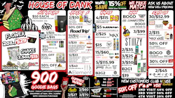 HOUSE OF DANK MONROE REC 🛍900 GOODIEBAGS EVERY WKND + 50% OFF NEW CUSTOMER