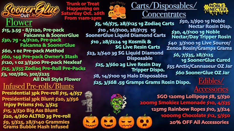 SoonerGlue OutLit Creepin it Real With This Months Great Deals.