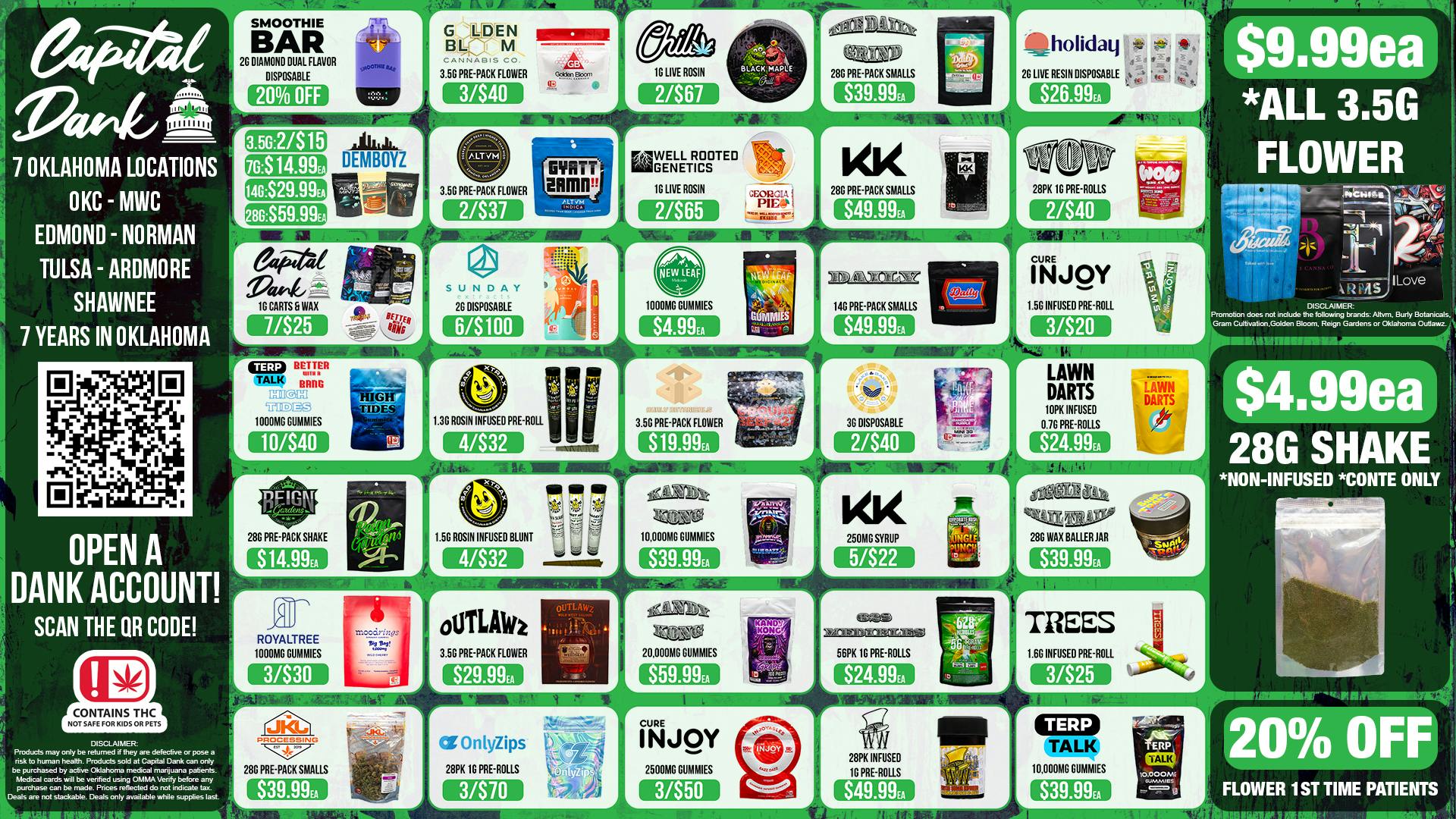 Capital Dank - Midwest City 20% OFF SMOOTHIE BAR 2G DUAL FLAVOR DISPOSABLE! 🍇