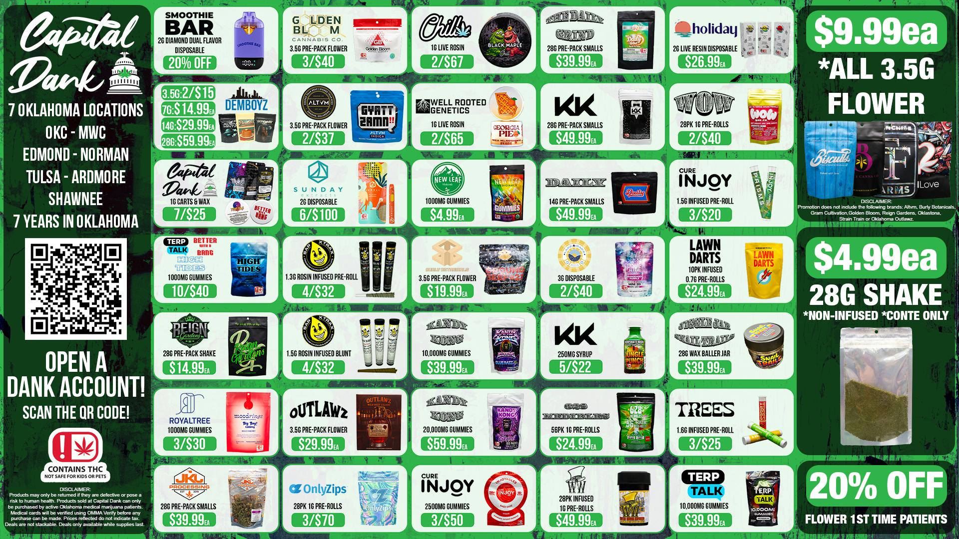 Capital Dank - Edmond $9.99 FIRE 1/8ths! 😎 🕺