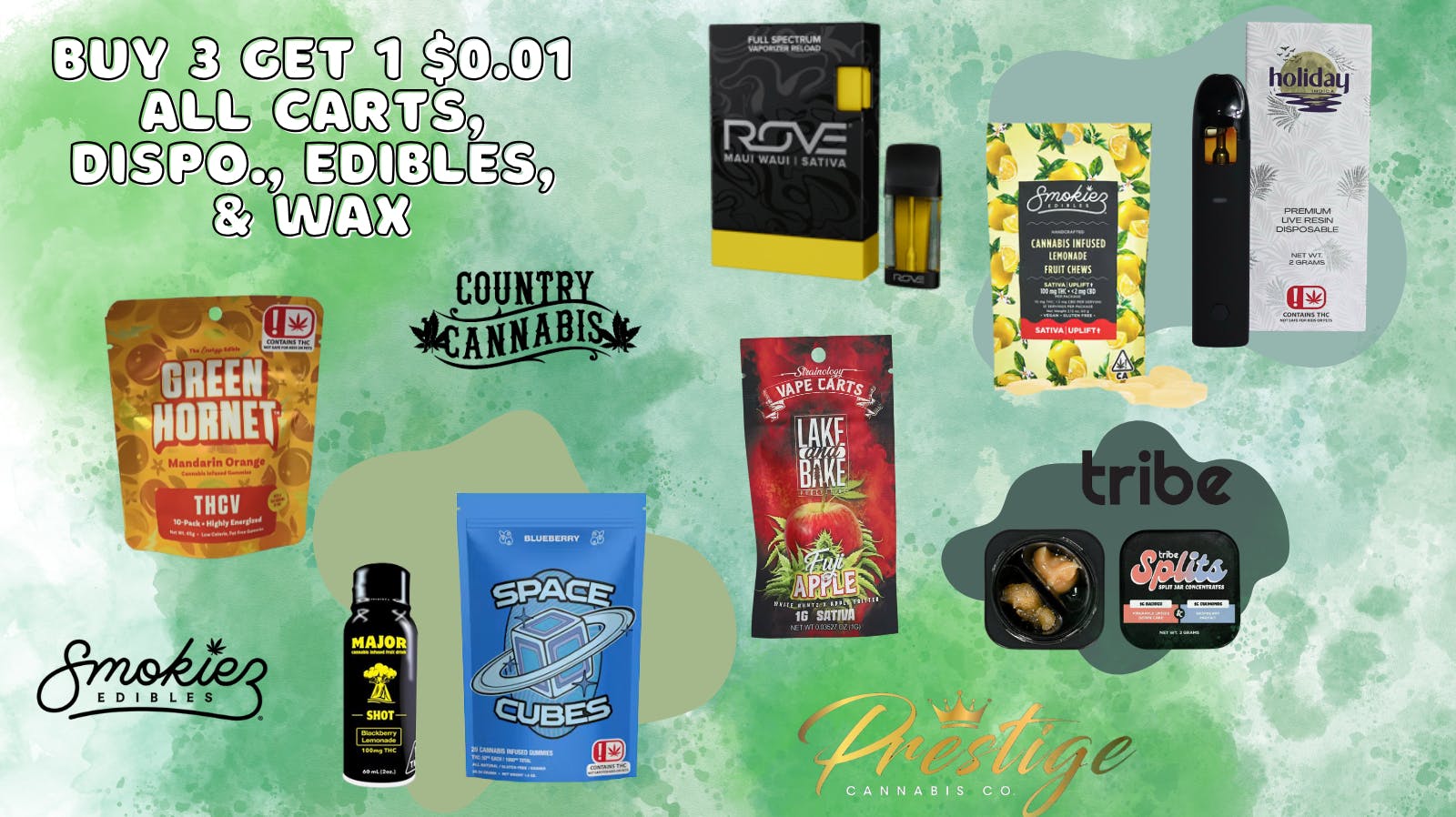 Prestige Cannabis Co. (OPEN 24/7) BUY 3 GET 1 FOR$0.01 CARTS , DISPO, EDIBLES & WAX