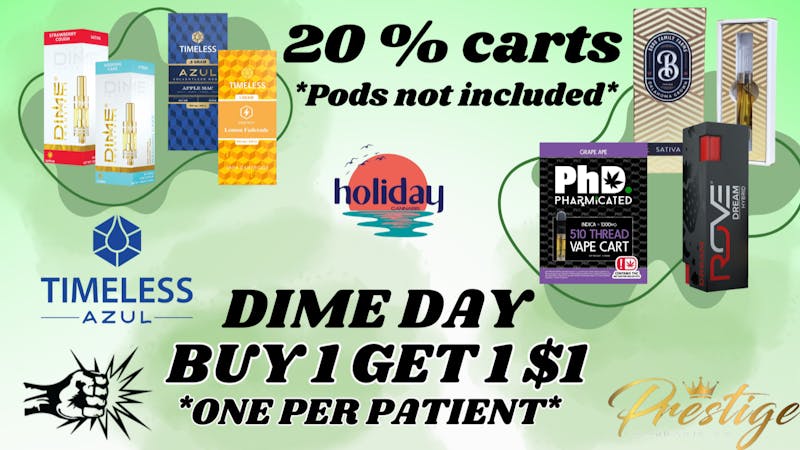 Prestige Cannabis Co. (OPEN 24/7) 20% ALL 510 CARTS PLUS DIME DAY B1G1 $1 !