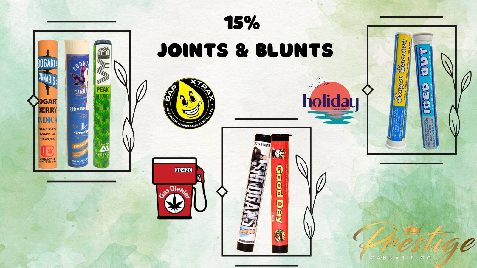 Prestige Cannabis Co. (OPEN 24/7) 15% BLUNTS & PRE-ROLLS