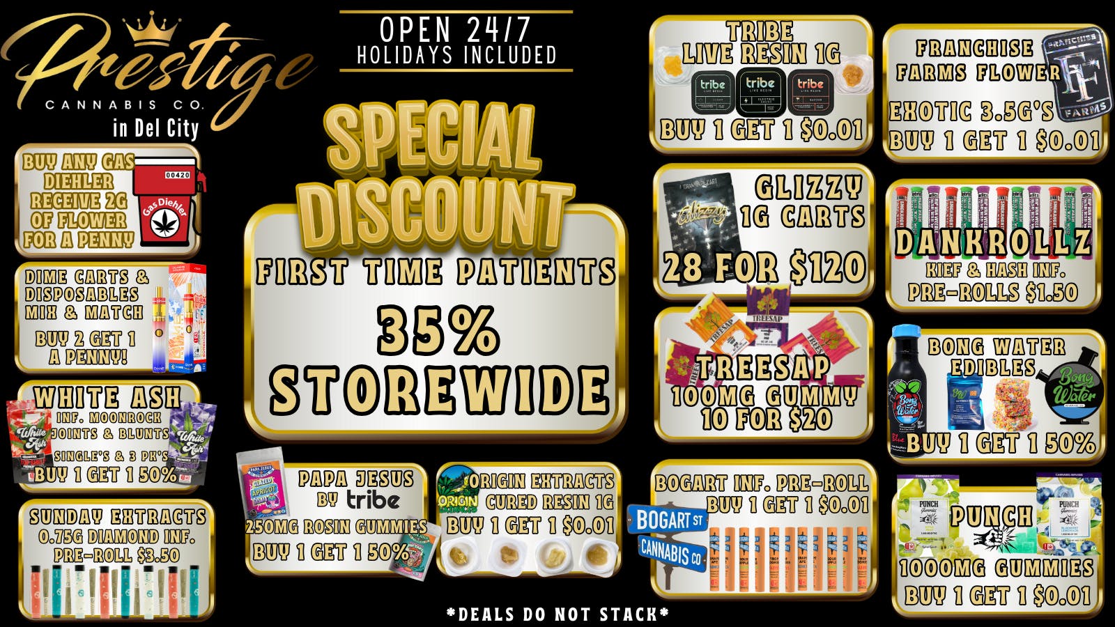 Prestige Cannabis Co. (OPEN 24/7) 35% FIRST TIME PATIENTS & MANY MORE DEALS!
