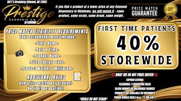 Prestige Cannabis Co. WE PRICE MATCH* !! TAKE 40% FOR YOUR FIRST TIME !!