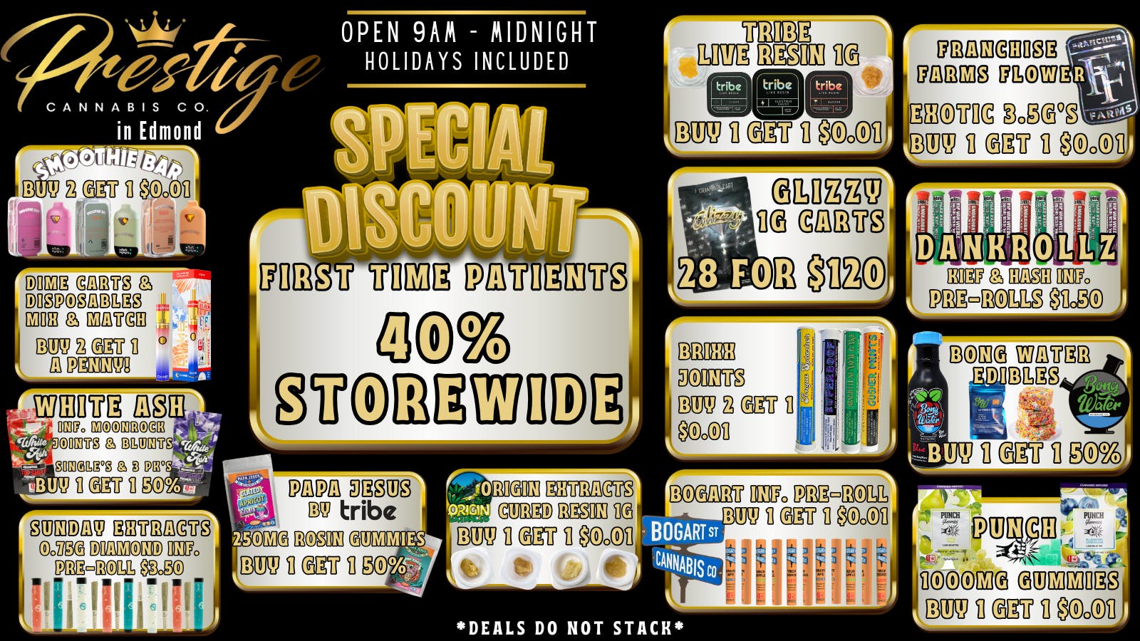 Prestige Cannabis Co. 40% FIRST TIME PATIENT & MANY MORE DEALS!!