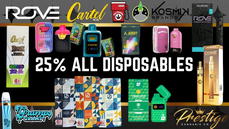 Prestige Cannabis Co. (OPEN 24/7) 25% ALL DISPOSABLES