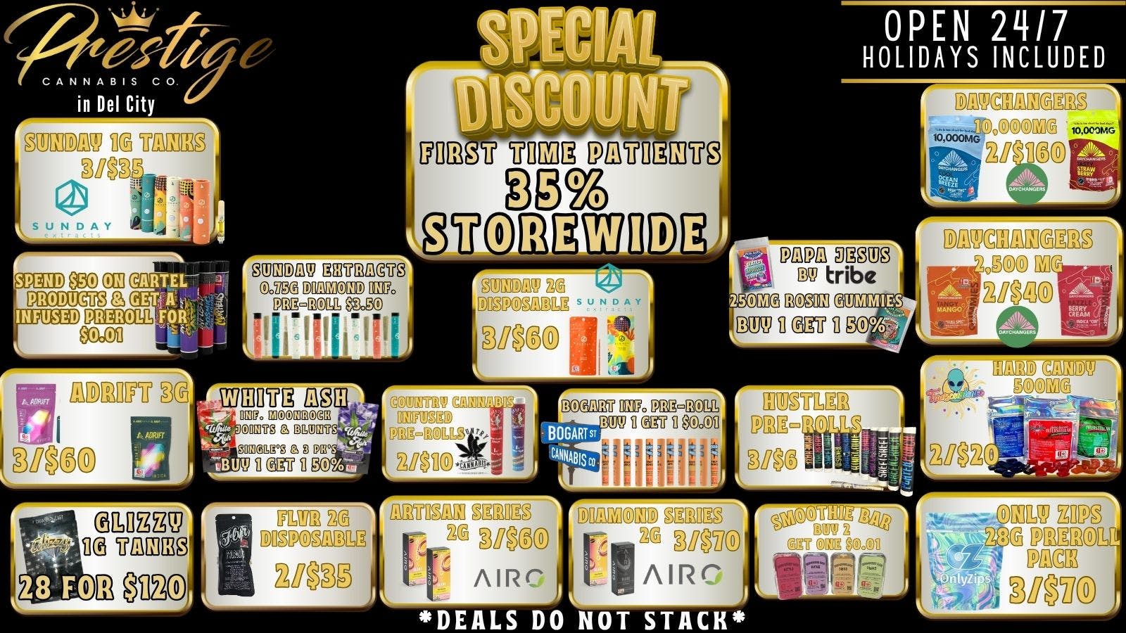 Prestige Cannabis Co. (OPEN 24/7) 35% FIRST TIME PATIENTS & MANY MORE DEALS!