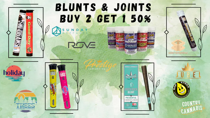 Prestige Cannabis Co. (OPEN 24/7) BUY 2 GET 1 50% ALL BLUNTS & JOINTS