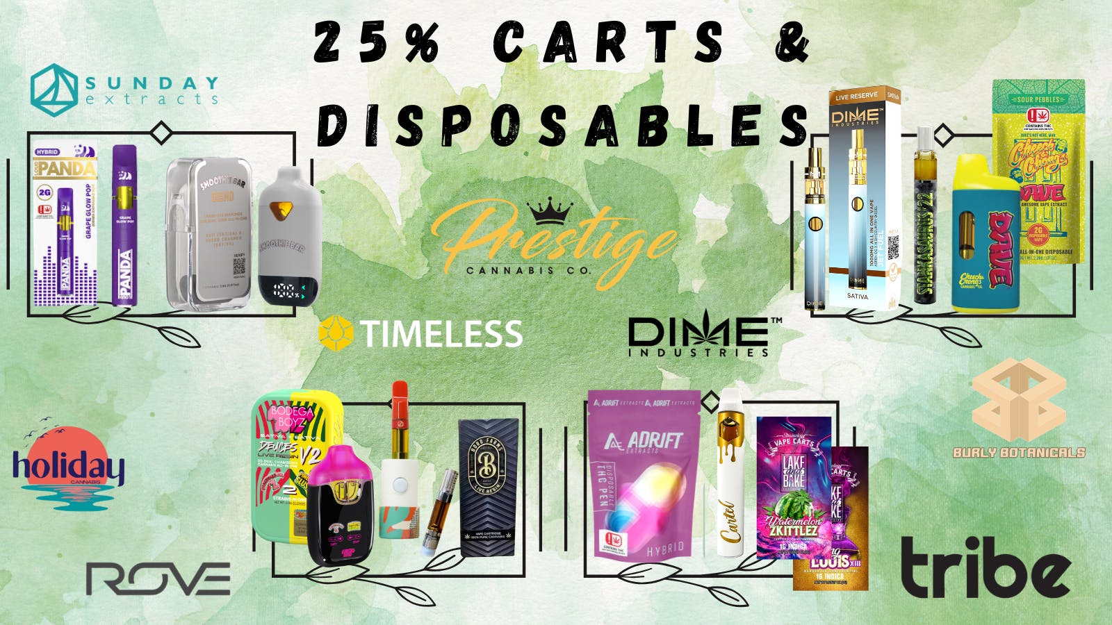 Prestige Cannabis Co. (OPEN 24/7) 25% OFF ALL CARTS AND DISPOSABLES!