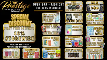 Prestige Cannabis Co. 40% FIRST TIME PATIENT & MANY MORE DEALS!!