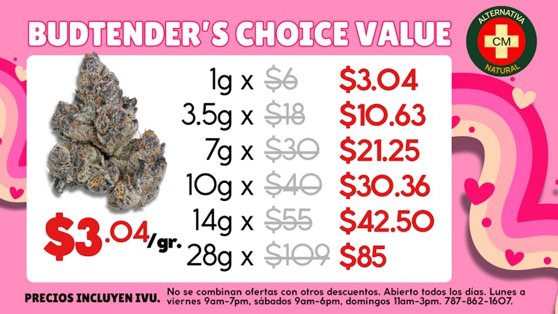 Alternativa Natural Budtender Choice Value🌱