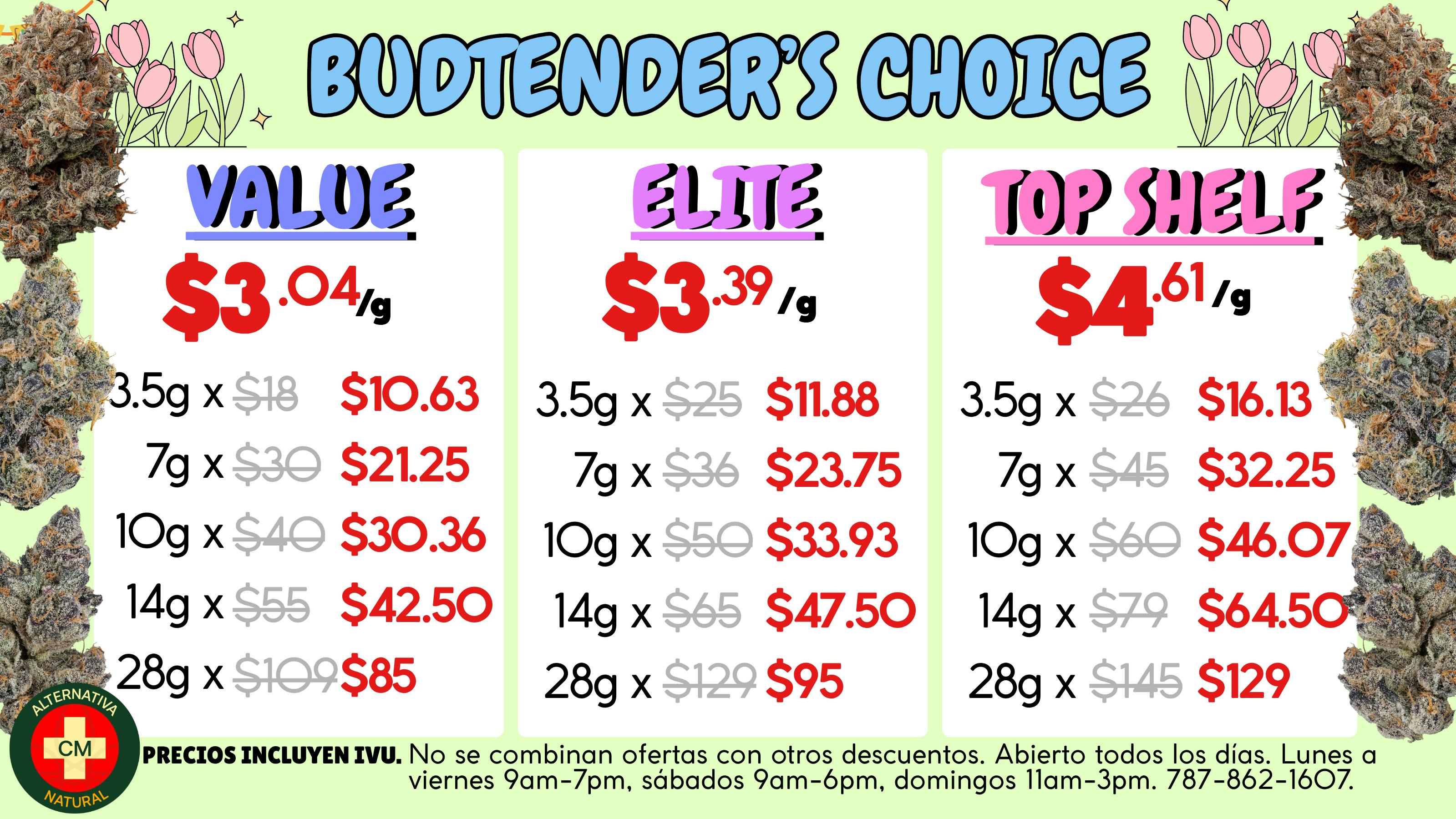 Alternativa Natural 🎡Budtender Choice Flowers🍀