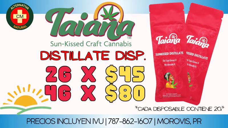 Alternativa Natural 💰Oferta: 2g Taiana Sunkissed Disposables🌇