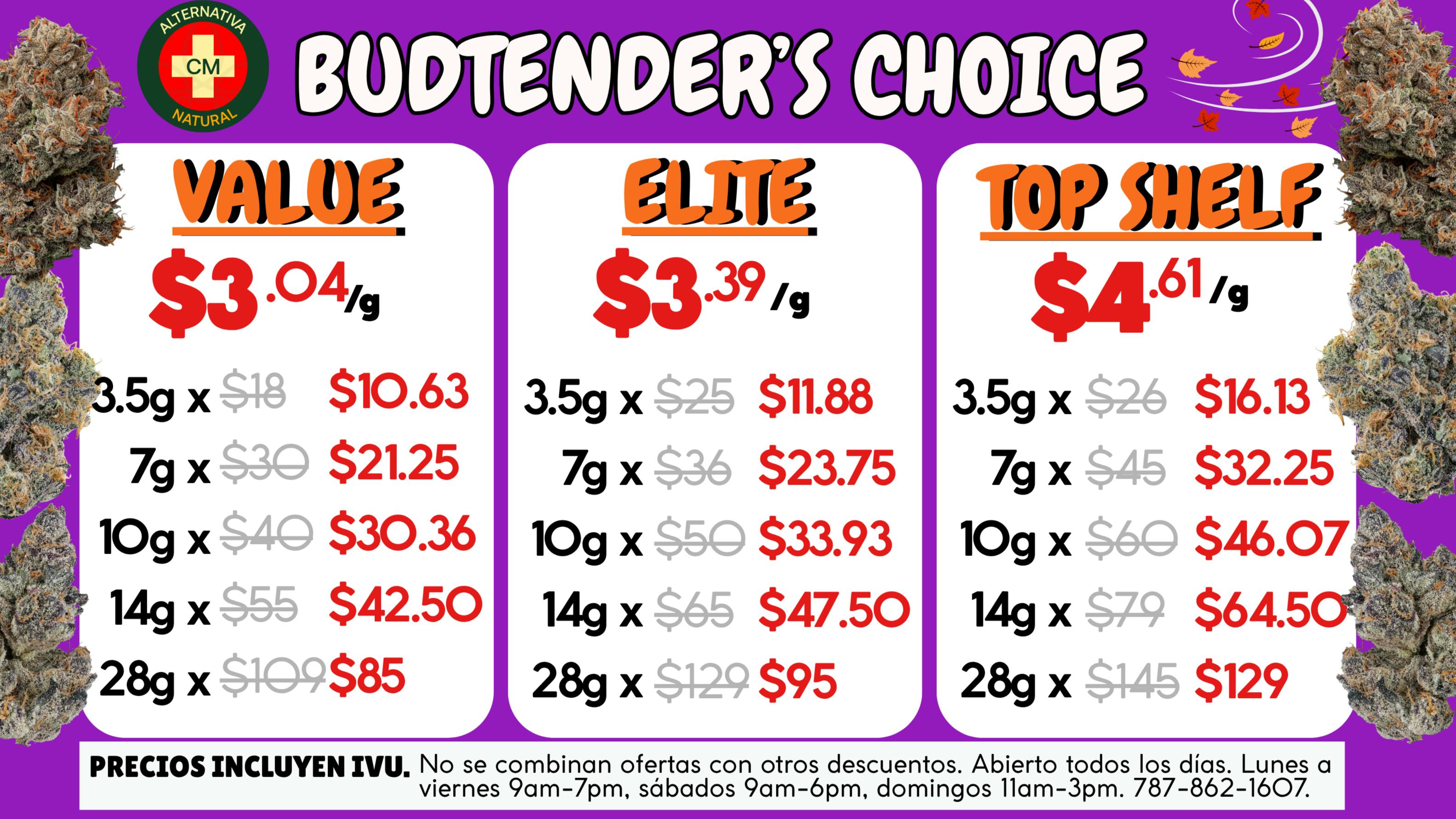 Alternativa Natural 🎡Budtender Choice Flowers🍀